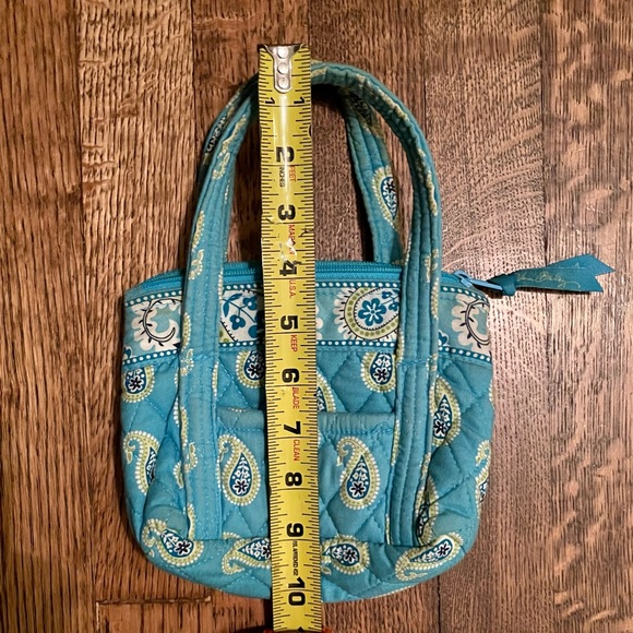 Vera Bradley | vintage turquoise paisley patterned bag - Picture 4 of 7